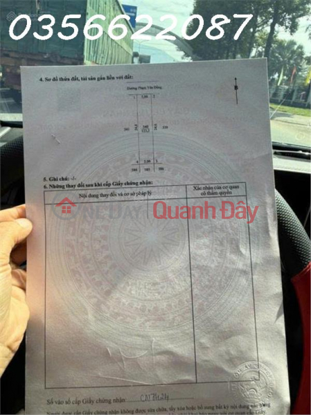 Owner needs to sell a prime plot of land with a beautiful frontage on Pham Van Dong road, area 123.2m2, investment price. Sales Listings