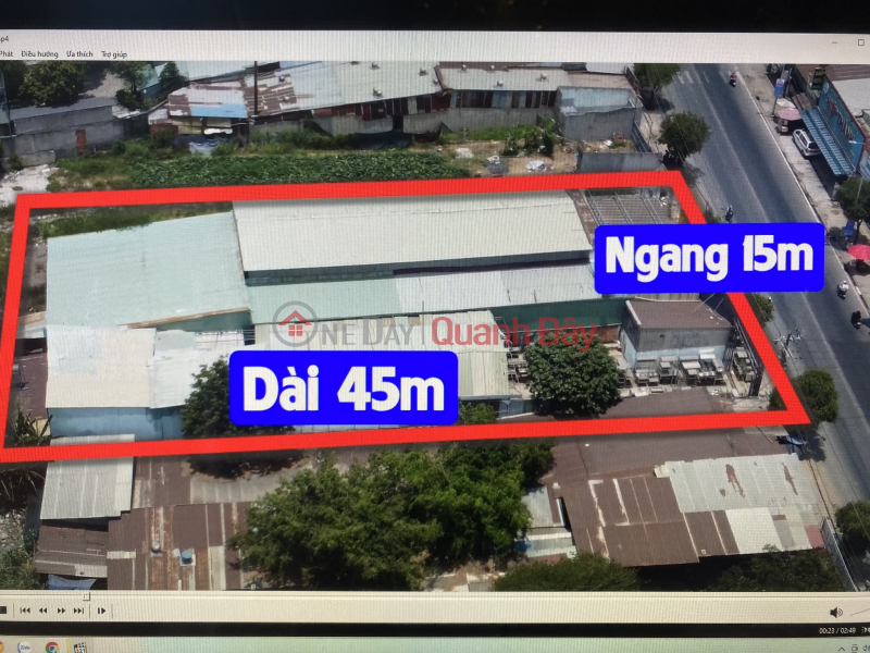 Land for sale Front - main road Le Van Khuong, Hoc Mon, 2km from National Highway 1A, nice location, profitable investment