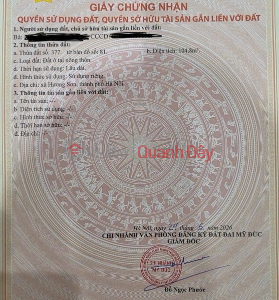 Property Search Vietnam | OneDay | Residential Sales Listings, HOT HOT! OWN A PRIME LOCATION PLOT OF LAND IN MY DUC DISTRICT, HANOI CITY NOW!