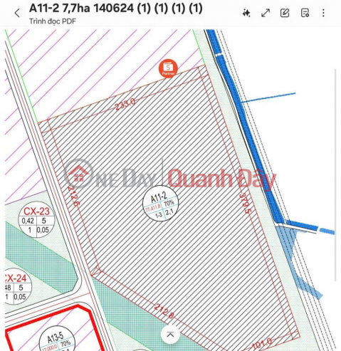 SELLING\/TRANSFERRING LAND LOT 77.7HA HAI DUONG INDUSTRIAL PARK <br \/><br \/> National Highway 5 _0