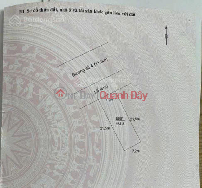 Property Search Vietnam | OneDay | Nhà ở | Niêm yết bán, Bán đất nền biệt thự Green City Tân An Long An; 154,8m2, RXD 7.2x21.5