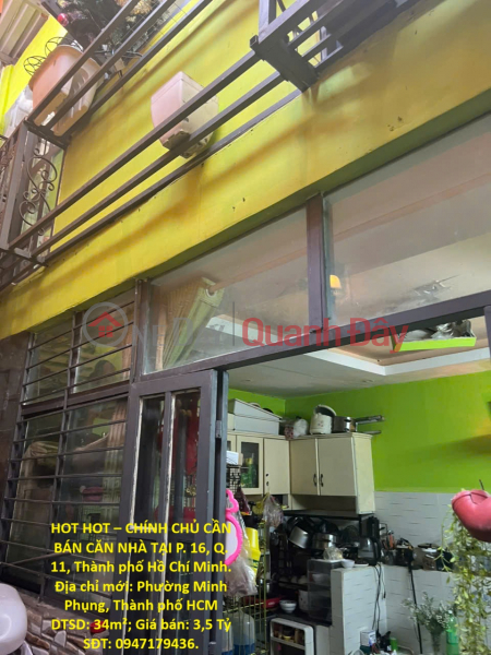 HOT HOT – OWNER NEEDS TO SELL HOUSE IN WARD 16, DISTRICT 11, HO CHI MINH CITY. Sales Listings