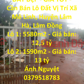 BEAUTIFUL LAND - GOOD PRICE - For Sale Land Lot Location Me Linh Commune, Lam Ha District, Lam Dong _0