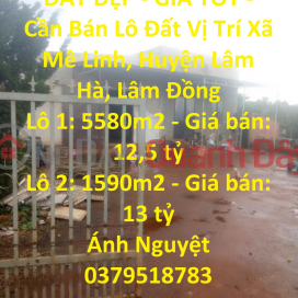 ĐẤT ĐẸP - GIÁ TỐT - Cần Bán Lô Đất Vị Trí Xã Mê Linh, Huyện Lâm Hà, Lâm Đồng _0