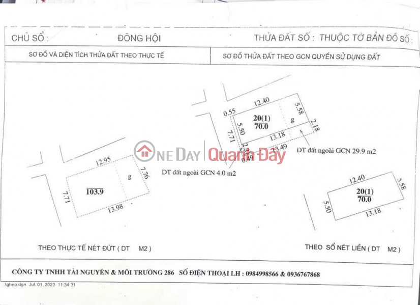 Bán Đất Đông Ngàn, 5,6 Tỷ ( có thương lượng ) 70M2, Sổ Đỏ Đầy Đủ, Hướng Nam, Mặt Tiền 7,8M Niêm yết bán