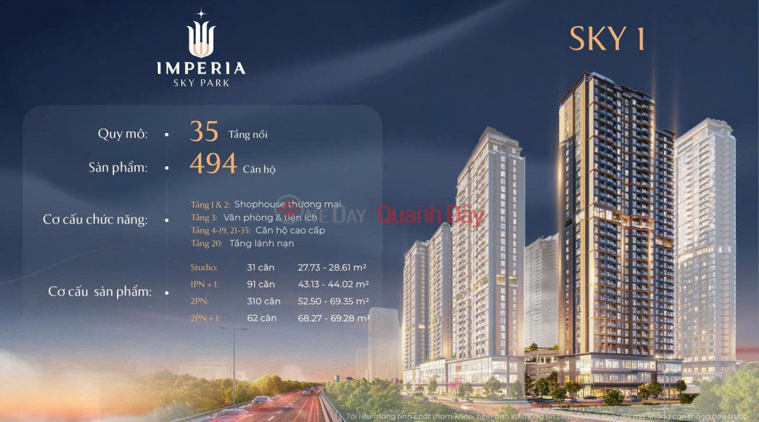 Property Search Vietnam | OneDay | Residential | Sales Listings, Corner 2-bedroom apartment for sale, the only one available in Sky 1 tower, Imperia Sky Park project - overlooking Thang Long Boulevard.