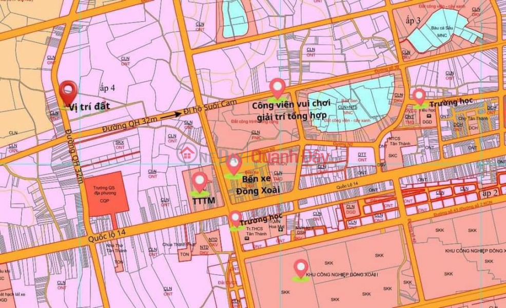 Property Search Vietnam | OneDay | Niêm yết bán Hàng Ngộp - Sổ Sẵn - Sở Hữu chỉ 668 Triệu đã có 1 lô đất 250m2 mặt tiền đường nhựa 32M