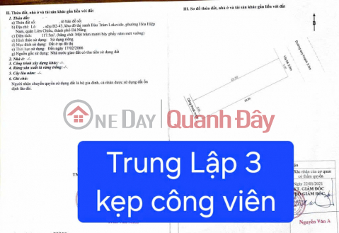Land for sale on Trung Lap 3 Street - A very spacious and beautiful plot next to a park. _0