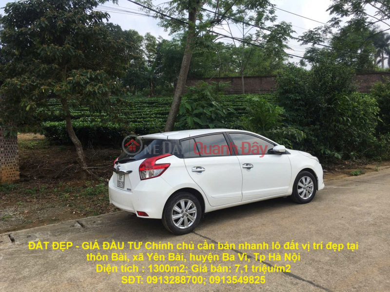 ĐẤT ĐẸP - GIÁ ĐẦU TƯ Chính chủ cần bán nhanh lô đất vị trí đẹp tại huyện Ba Vì, Tp Hà Nội Niêm yết bán