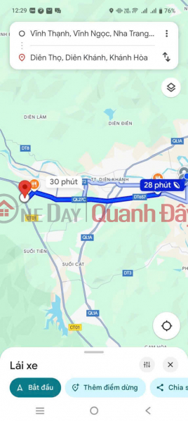 ĐẤT ĐẸP CỰC KỲ TIỀM NĂNG - BÊN KCN DIÊN THỌ, KHÁNH HÒA - Giá cực tốt cho khu công nghiệp, Việt Nam | Bán | đ 26 tỷ