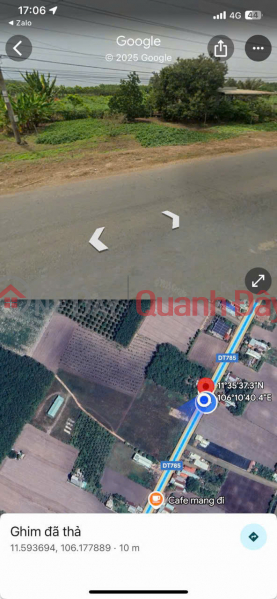 đ 729 triệu | Chính Chủ Bán Lô Đất Mặt Tiền Đường DT785 Ấp Hội Thắng, Xã Tân Hội, Tây Ninh