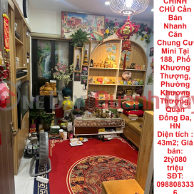 OWNER Needs to Quickly Sell Mini Apartment in Khuong Thuong Ward, Dong Da District, Hanoi _0
