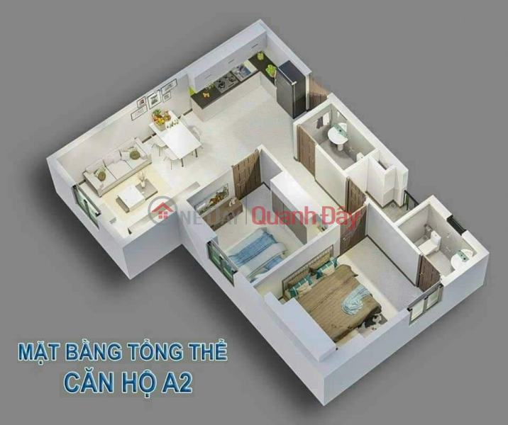 đ 1,52 tỷ, Bán chung cư 2PN, P.Tam Hoà, gần KCN AMATA, sổ sẵn chỉ 1tỷ520