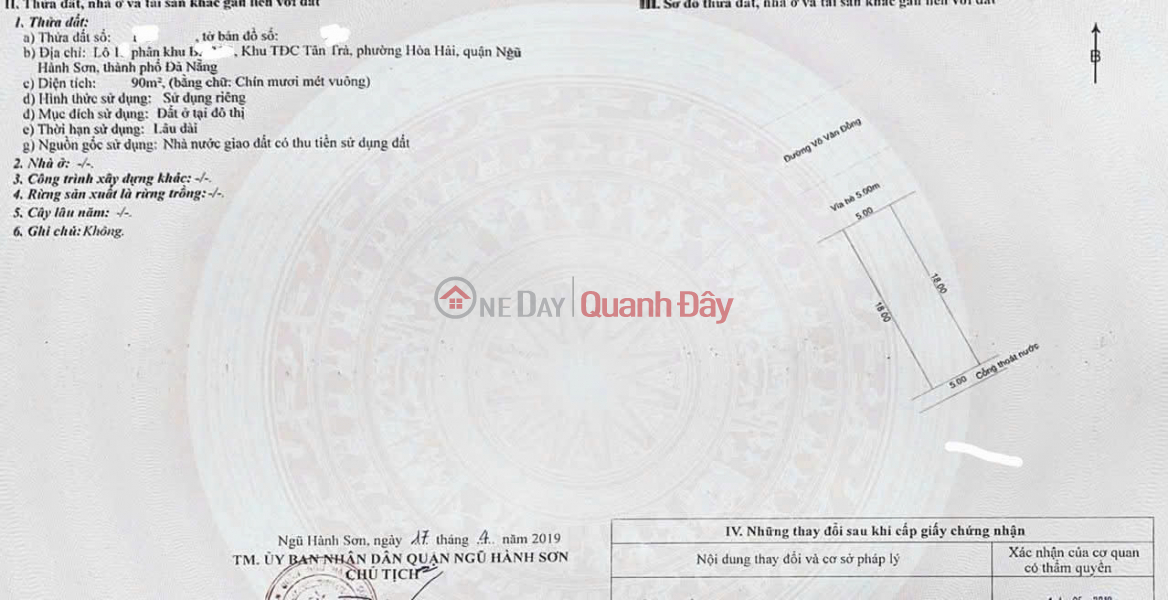 LAND FOR SALE IN TAN TRA BEACH, VO VAN DONG STREET - INVESTMENT PRICE Sales Listings