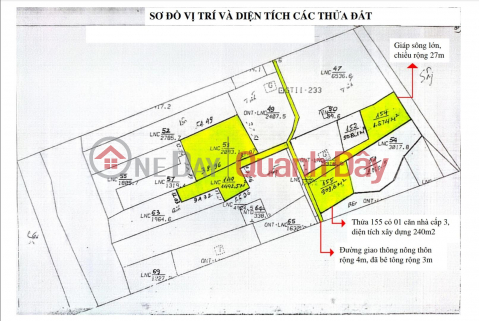 BEAUTIFUL LAND - GOOD PRICE - Urgent sale of adjacent land plots (plots 53, 149, 154, 155) in Giong Trom, Ben Tre _0