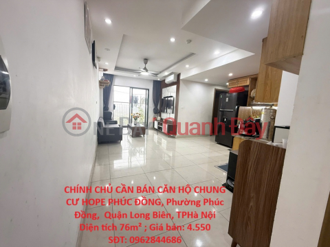 OWNER NEEDS TO SELL APARTMENT IN HOPE PHUC DONG CONDOMINIUM, Phuc Dong Ward, Long Bien District, Hanoi City _0