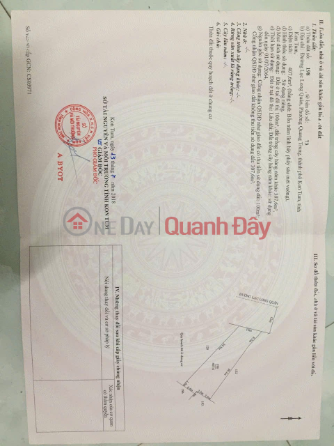 BEAUTIFUL LAND – GOOD PRICE – BUY LAND GET A FREE 4-LEVEL HOUSE AT Lac Long Quan, Quang Trung Ward, Kon Tum City _0