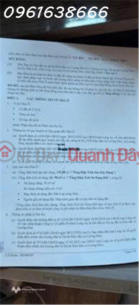 đ 4.66 Billion | Townhouse for sale with two street frontages at LA Home Long An, 4.662 billion VND (developer's price),90m2 x 3 floors.