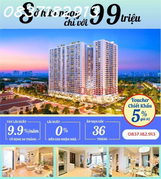 Own a cheap apartment in the center of Thuan An city from only 105 million, no interest until you receive the house Sales Listings