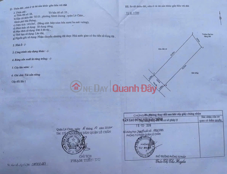 Đất phân lô Lê Văn Thuyết - Quán Nam, 143m, giá 55 tr/m rẻ nhất lúc này, Việt Nam | Bán, đ 7,87 tỷ