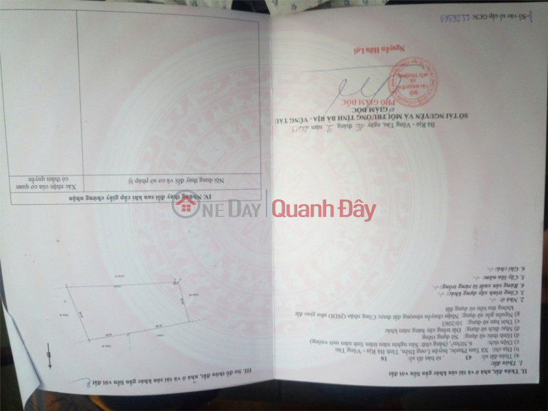 Property Search Vietnam | OneDay | Residential Sales Listings | HOT DEAL! PRIME LAND FOR SALE - OWNER NEEDS TO SELL LAND in Tam Phuoc Commune, Long Dien District, Ba Ria - Vung Tau Province