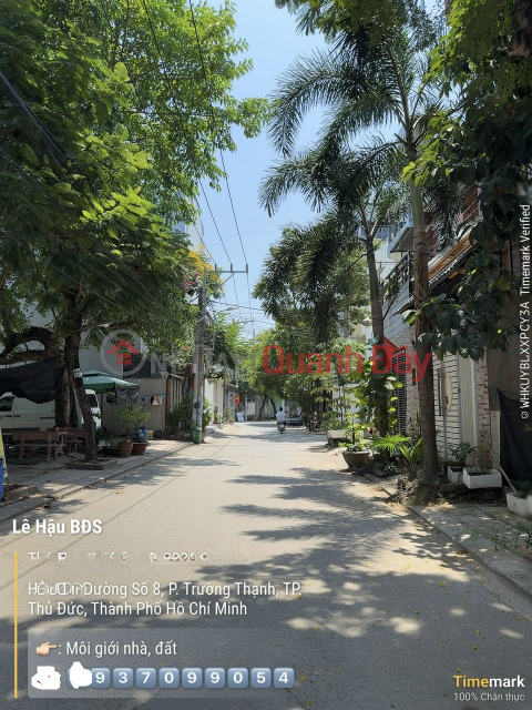 Bán Nền thổ cư 52m2, hẻm nhựa khu phân lô đường số 8, Đông Tăng Long, Thủ Đức _0
