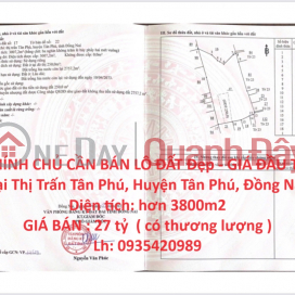 OWNER NEEDS TO SELL BEAUTIFUL LOT OF LAND - INVESTMENT PRICE In Tan Phu Town - Dong Nai _0
