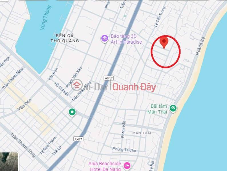 Property Search Vietnam | OneDay | Nhà ở | Niêm yết bán ► Mặt Nam Thọ gần Bãi Biển Sơn Trà, 125m2, 5x25m, nhỉnh 7 tỷ