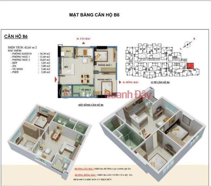 đ 2.5 Billion | BEAUTIFUL APARTMENT - GOOD PRICE - FOR SALE BY OWNER AT The Useful Apartment, Ward 9, Tan Binh, HCM