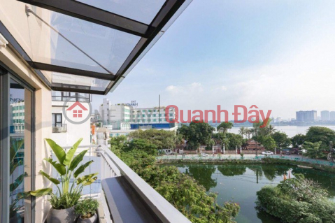 House facing Yen Hoa street, West Lake view, 85m x 6 floors, elevator, business _0