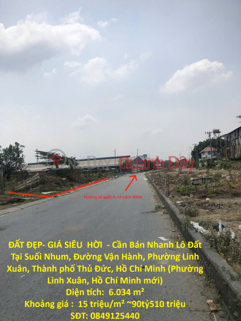 PRIME LAND - AMAZING PRICE - Urgent Sale of Land Plot in Suoi Nhum, Thu Duc City, Price Only 15 million VND\/m2, Area _0