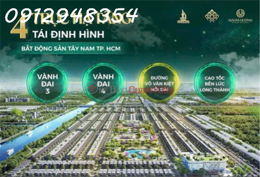 DRAGON EDEN - A Premium Land Plot Project in MAI BA HUONG RESIDENTIAL AREA, Luong Hoa Commune, Ben Luc District, Long An Province Vietnam Sales đ 23 Million
