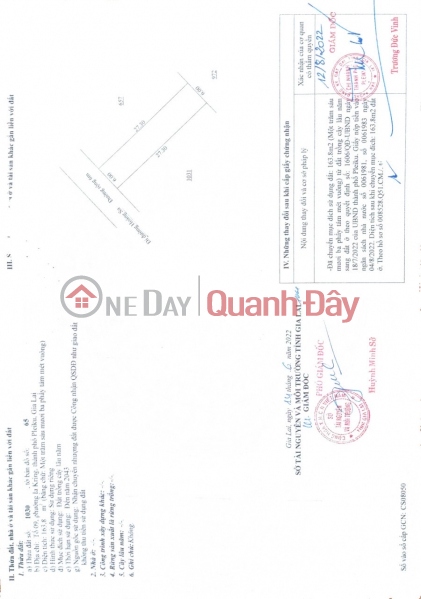 Selling 163.8m2 of Land in Alley of Hoang Sa Street - 6m Wide in Ia Kring, Pleiku City. Owner's Red Book | Vietnam, Sales, đ 1.1 Billion