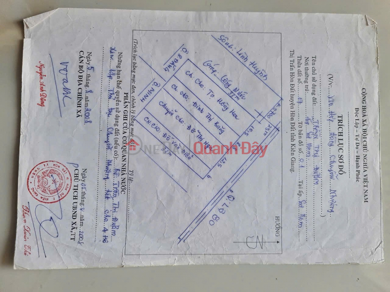 Property Search Vietnam | OneDay | Nhà ở Niêm yết bán | NHÀ MẶT TIỀN – GIÁ TỐT – CHÍNH CHỦ CẦN BÁN NHÀ TẠI Quốc Lộ 80 - TT Hòn Đất - Hòn Đất - Kiên Giang