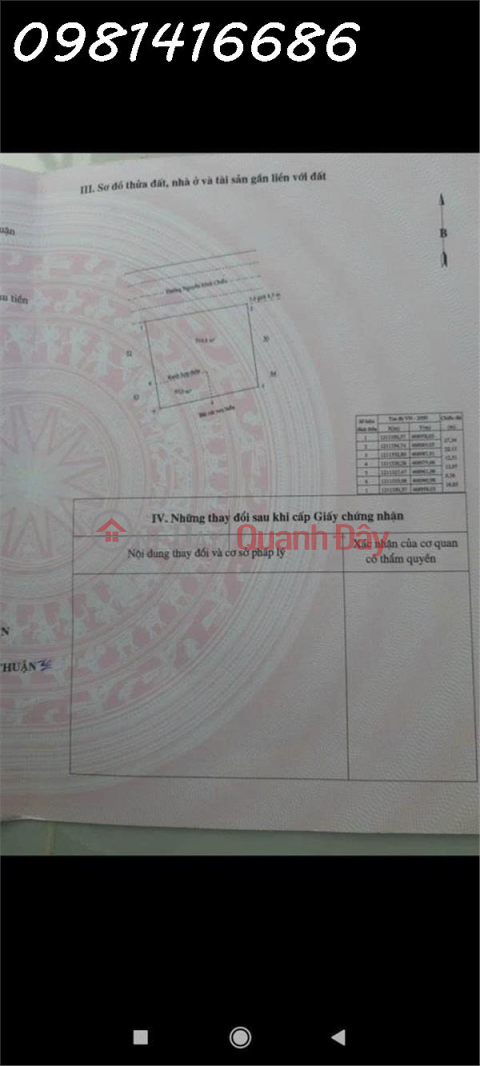 LAND FOR SALE NEAR THE BEACH, FRONTING NGUYEN DINH CHIEU STREET – HAM TIEN DISTRICT _0