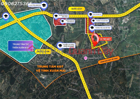 Our company is selling more than 20 subdivided plots of land in Xuan Mai with investment prices starting from only 1.x billion. _0