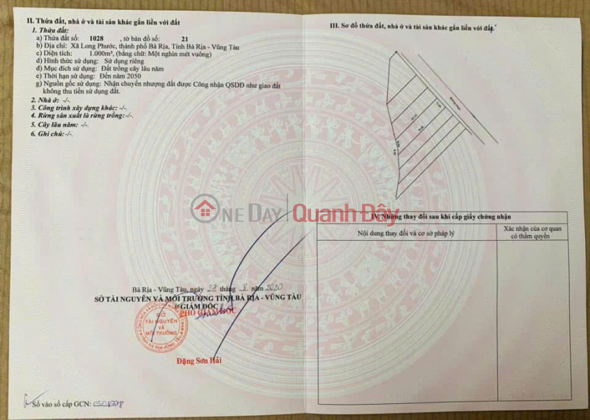 OWNER'S LAND - GOOD PRICE - Long Phuoc Commune, Ba Ria City, Ba Ria Vung Tau Province Sales Listings