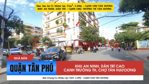 Bán Căn hộ CC Nhiêu Lộc 72m², 2.39tỷ - CẠNH CHỢ TÂN HƯƠNG _0