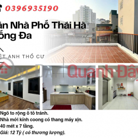 Bán nhà Phố Thái Hà, Nhà Siêu Đẹp, Full Nội Thất, Ở Ngay, 40mx7T, Giá: 12 Tỷ, Lh: 0396935190. _0