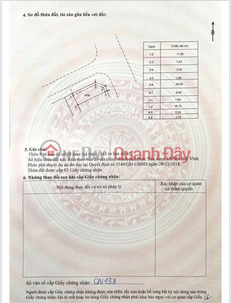 đ 10.5 Billion, Corner Apartment in Xuan Hoa Urban Area, Electricity and Water, Le Quang Dao Street, Phuc Yen City - Phu Tho (old Vinh Phuc)