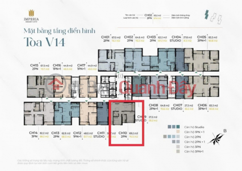 Apartment for sale Vinhomes Smart City Tay Mo - 70m², 2 bedrooms, 5.4 billion 70m² apartment Vinhomes Smart City, Tay Mo, 5.4 billion, _0