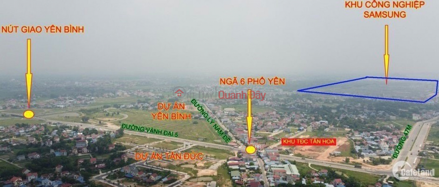 Property Search Vietnam | OneDay | Nhà ở | Niêm yết bán | cần bán gấp lô đất mặt đường lí nam đế đối diện khu ĐT Tấn Đức 140m2 ful TC có nhà ba tầng trên đất đang