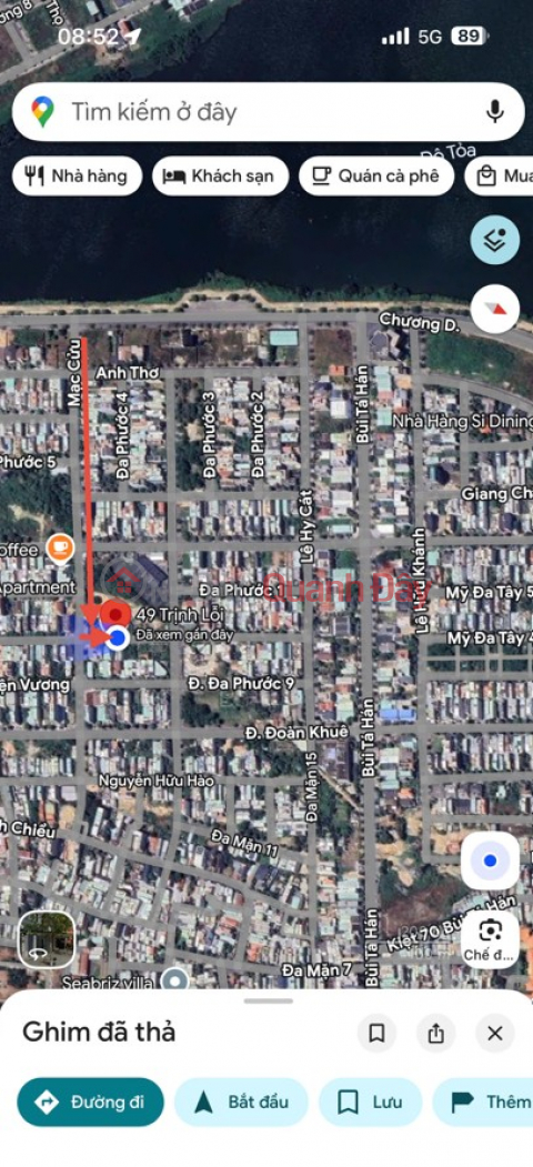 Owner sells super VIP lot - Trinh Loi Street, 7.5m road (Nam Viet A) - Park view _0