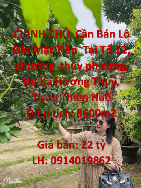 CHÍNH CHỦ Cần Bán Lô Đất Mặt Tiền Tại phường thủy phương, thị Xã Hương Thủy, Thừa Thiên Huế _0