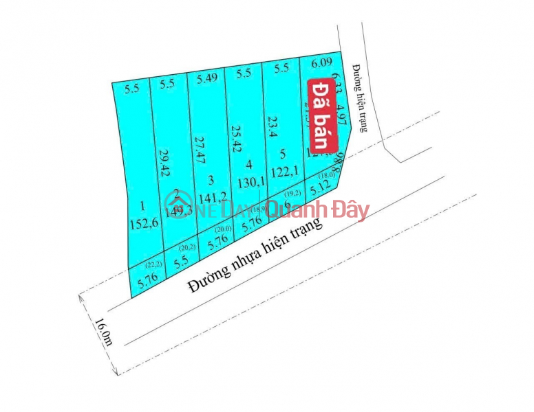 BÁN ĐẤT MẶT TIỀN KINH DOANH – DIÊN PHÚ, DIÊN KHÁNH Niêm yết bán