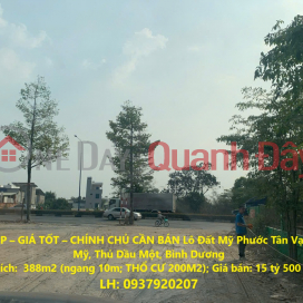 BEAUTIFUL LAND - GOOD PRICE - OWNER NEEDS TO SELL Lot of Land in My Phuoc Tan Van, Phu My, Thu Dau Mot, Binh Duong _0