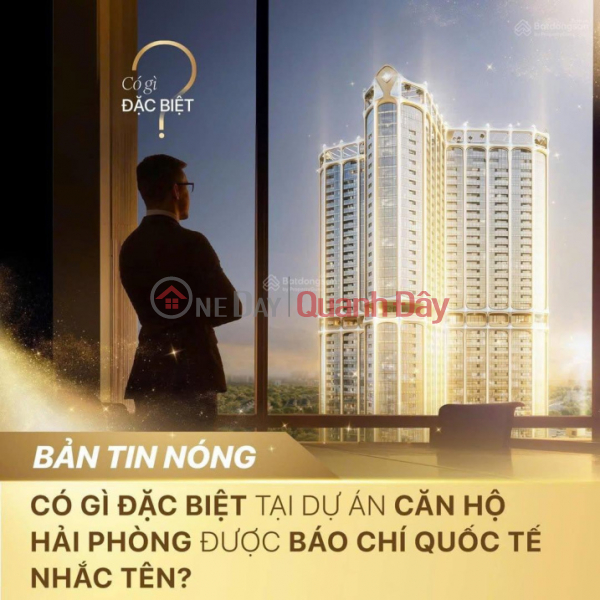 Bán căn hộ 2PN 2WC giá cực chất tại Golden Crown Hải Phòng chỉ từ 3,7 tỷ (TTS 95%) - DT 62,5 m2 Việt Nam | Bán đ 4,14 tỷ