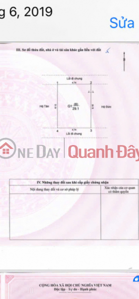 đ 8.85 Billion | House for sale in a prime location on De To Hoang alley, Bach Khoa ward - District 2 (formerly Ba Trung district),Hanoi.