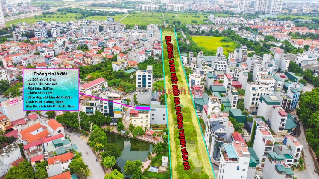 đ 7.8 Billion | BEAUTIFUL LAND - GOOD PRICE - For Quick Sale Land Lot Prime Location In Van Canh Commune, Hoai Duc, Hanoi City