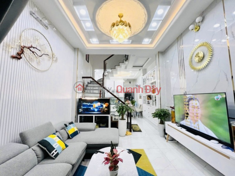 Property Search Vietnam | OneDay | Residential Sales Listings | 4-storey house for sale, 60m², car alley, Go Vap District, 6.5 billion